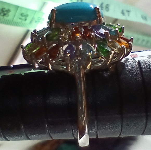 Sleeping Beauty Turquoise Sterling Silver Ring Gemstones - Picture 3 of 9